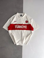 TÜRKİYE NAKIŞLI BEYAZ  OVERSİZE TSHİRT