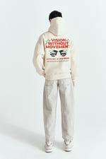 VİSİON MOVEMENT TASARIM OVERSİZE HOODİE