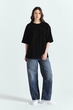 WHİT LOVE PREMİUM BASKILI OVERSİZE TSHIRT