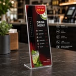 13 A4 Şeffaf Masaüstü Menü Föylüğü
