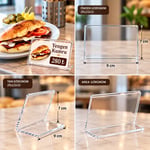 9x7 cm şeffaf pleksi L tipi yatay föylük fiyat ve ürün etiketi standı