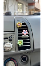 6 Adet Renkli Papatya Araba Klima Süsü