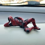 Yatan Deadpool Süper Kahraman Figürü Biblo Araba Torpido Aksesuar Araç İçi Aksesuar Süslemeler