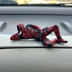 Yatan Deadpool Süper Kahraman Figürü Biblo Araba Torpido Aksesuar Araç İçi Aksesuar Süslemeler