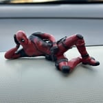 Yatan Deadpool Süper Kahraman Figürü Biblo Araba Torpido Aksesuar Araç İçi Aksesuar Süslemeler