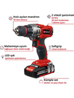 EİNHELL AKÜLÜ VİDALAMA TE-CD 18/2 4514231