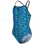 ARENA POOLTILES SWİMSUİT LİGHTDROP BACK BLACK-BLUE