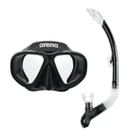 ARENA PREMIUM SNORKELLING SET JUNIOR BLACK ( MASKE VE ŞNORKEL SET )