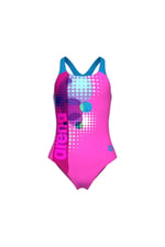 GIRL'S DOT SWIMSUIT SWIMPRO BACK KIZ ÇOCUK YÜZÜCÜ MAYOSU