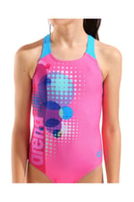 GIRL'S DOT SWIMSUIT SWIMPRO BACK KIZ ÇOCUK YÜZÜCÜ MAYOSU