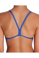 GIRL'S TEAM SWIMSUIT CHALLENGE SOLID BLUE