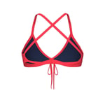 WOMEN'S TEAM SWIM TOP TIE BACK SOLID BLUE RIVER