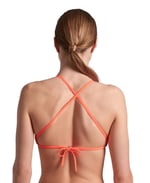 WOMEN'S TEAM SWIM TOP TIE BACK SOLID BLUE RIVER