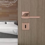 Hoppe Bergamo Kapı Kolu Seti Barelli Tipi Bakır Renkli