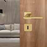 Hoppe Bergamo Kapı Kolu Seti Barelli Tipi Mat Altın Renkli