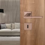 Hoppe Bergamo Kapı Kolu Seti Barelli Tipi Bakır Renkli