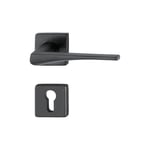 Hoppe Canberra Kapı Kolu Seti Barelli Tipi Siyah Renkli