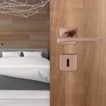 Hoppe Canberra Kapı Kolu Seti Barelli Tipi Bakır Renkli