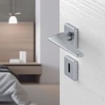 Hoppe Canberra Kapı Kolu Seti Barelli Tipi Gümüş Renkli