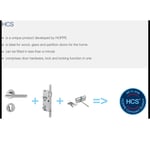 Hoppe HCS Arles Kapı Kol Seti Çerçeveli Cam Kanat Gümüş Renkli  Anahtar Anahtar