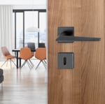 Hoppe Macau Kapı Kolu Seti Oda Tipi Siyah Renkli