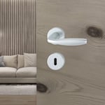 Hoppe New York Kapı Kolu Seti Barelli Tipi Gümüş Renkli