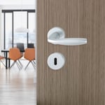 Hoppe New York Kapı Kolu Seti Barelli Tipi Gümüş Renkli