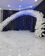 Beyaz Bahar Dallı  Firuze  Komple Set
