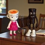 Ballerina Cappuccino ve Tung Tung Figür Seti (Viral Meme Karakterleri)