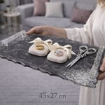 Luxury Dark - Büyük Tepsi - Antrasit