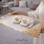 Luxury Snow- Büyük Tepsi (45x27cm)