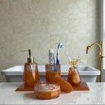 Orange Aura Banyo Sabunluk Seti