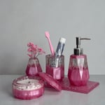 Pink Aura Banyo Sabunluk Seti