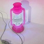 Pink Glitter Lantern (Pembe Simli Fener)