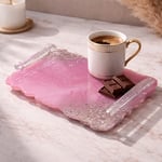 Pink Stream Tray - Küçük Tepsi - Pembe