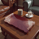 Red Stream Tray - Küçük Tepsi - Kırmızı