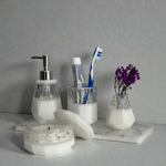 White Aura Banyo Sabunluk Seti