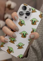 Baby Yoda Tasarımlı Şeffaf Telefon Kılıfı
