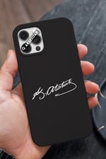 İphone Uyumlu Atatürk Tasarımlı Premium Telefon Kılıfı Siyah (Model Seçiniz)