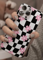 İphone Uyumlu Şekiller Tasarımlı Şeffaf Telefon Kılıfı (Model Seçiniz)