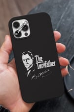 İphone Uyumlu The Turk Father Tasarımlı Premium Telefon Kılıfı Siyah (Model Seçiniz)