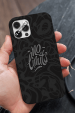 No Limits Tasarımlı Premium Telefon Kılıfı Siyah