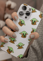 Samsung Galaxy Uyumlu Baby Yoda Tasarımlı Şeffaf Telefon Kılıfı (Model Seçiniz)