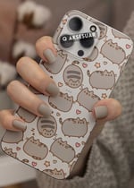 Samsung Galaxy Uyumlu Sevimli Kedi Tasarımlı Şeffaf Telefon Kılıfı (Model Seçiniz)