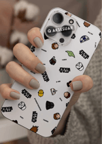Samsung Galaxy Uyumlu Star Tasarımlı Şeffaf Telefon Kılıfı (Model Seçiniz)