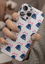 Samsung Galaxy Uyumlu Stitch Tasarımlı Şeffaf Telefon Kılıfı (Model Seçiniz)