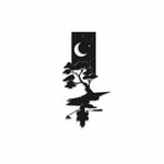Ağaç ile Gece Metal Duvar Tablosu