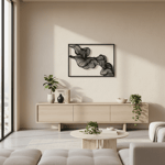Dalga Form Metal Duvar Tablosu