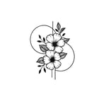 Floral Metal Duvar Tablosu