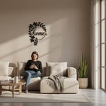 Home Çiçekli Metal Duvar Dekoru